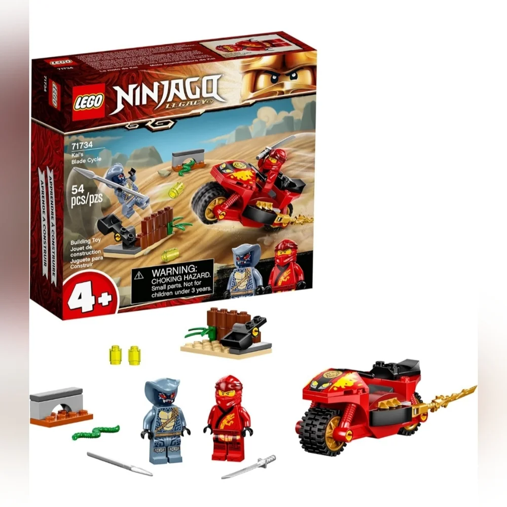 Lego Ninjago 71734 Kai's Blade Cycle Building Toy Set NWT
